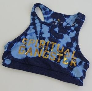 Spiritual Gangster Varsity Tie Dye Sports Bra S
